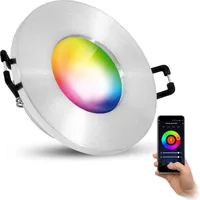 Linovum ISASO Einbauleuchte IP65 Bad in Alu gebürstet Smart