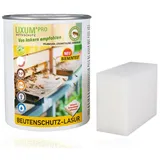 Lixum PRO 100% biologische & natürliche BIO Beutenschutz Holzlasur - Holzschutz & Holzpflege Lasur für Bienenbeuten, (dunkelgrau) 300 ml = 3 Beuten (9m2 - von Imkern empfohlen!)
