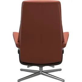 Stressless Relaxsessel STRESSLESS "View", rot (henna paloma), B:82cm H:109cm T:81cm, Leder PALOMA: PALOMA ist ein durchgefärbtes Semianilin-Möbelleder mit natürlicher Narbung., Sessel, Relaxsessel, mit Cross Base, Größe S, M & L, Holzakzent Wenge