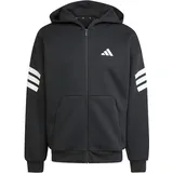 adidas Future Icons 3-Streifen Reißverschlusspullover Black M