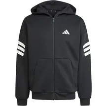 adidas Future Icons 3-Streifen Reißverschlusspullover Black M