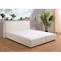 Home Affaire Boxspringbett HOME AFFAIRE "Åby", beige (creme, beige), B:207cm L:225cm, Komplettbetten, Boxspringbett, In Cord Bezug, wahlweise mit und ohne Matrazte erhältlich