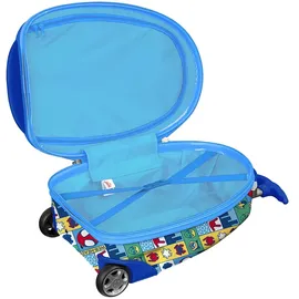 Safta Spidey Rescue Kabinentrolley, 40,6 cm, Koffer mit Rädern, Sicherheitsschloss, Leichter Koffer, 28 x 23 x 43 cm, Rot/Blau, M, Lässig