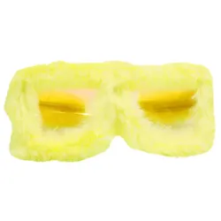 Gelbe Plüschbrille