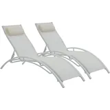Habitat et Jardin Sonnenliege 181 x 58 x 93 cm Beige