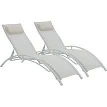 Habitat et Jardin Sonnenliege 181 x 58 x 93 cm Beige