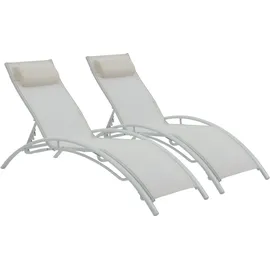Habitat et Jardin Sonnenliege 181 x 58 x 93 cm Beige