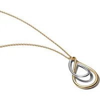 Pandora Kette mit Anhänger Bicolor Silber