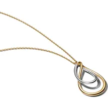 Pandora Kette mit Anhänger Bicolor Silber