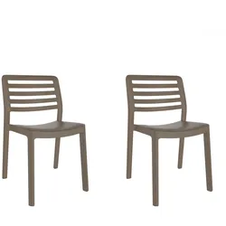 Resol garbar WIND Stuhl Indoor, Outdoor Set 2 Dunkelgrau