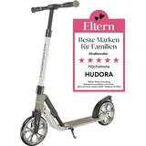 Hudora BigWheel® 205 Advanced Scooter - Komfortabler Aluminium-Roller für bis zu 100kg - Höhenverstellbarer & zusammenklappbarer Tretroller - Kick-Scooter für Kinder/Jugendliche & Erwachsene