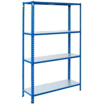 ar shelving Steckregal Blau & Verzinkt 250 x 120 x 50 cm 4 Böden 180 kg