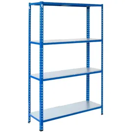ar shelving Steckregal Blau & Verzinkt 250 x 120 x 50 cm 4 Böden 180 kg