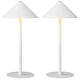 Homcom Tischlampe Weiß 2 St.