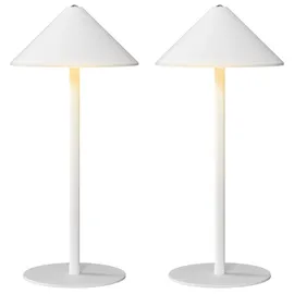 Homcom Tischlampe Weiß 2 St.