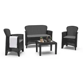 Dmora Ostuni Set 7-tlg. Anthrazit
