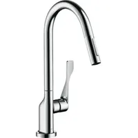 Hansgrohe Citterio Einhebelmischer Ausziehbrause Edelstahl