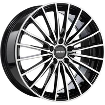 CARMANI 24 Karl 8,0 x 18 5 x 112 ET43 MB66,6 Schwarz Poliert