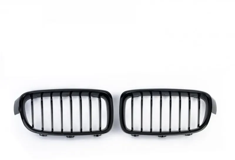 BMW-Nieren mit einzelnen Lamellen für BMW F30/F31 – Schwarz Hochglanzlack – M3 2012+