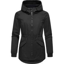 Ragwear Dowey Regenjacke Damen Schwarz XL