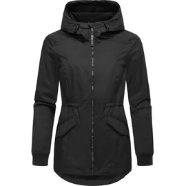 Ragwear Dowey Regenjacke Damen Schwarz XL