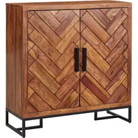 Wohnling Schuhschrank Sheesham (100 x 40 x 105 cm