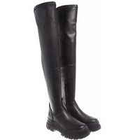 Buffalo Boots & Stiefeletten - Aspha Stretch Overknee - Gr. 39 (EU) - in Schwarz - für Damen