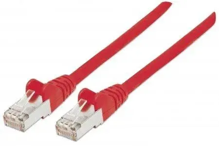 Intellinet Netzwerkkabel, Cat5e, SF/UTP, CCA, Cat5e-kompatibel, RJ45-Stecker/RJ45-Stecker, 5,0 m, rot