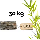 BooGardi Kaminholz Feuerholz kaminfertig, 30 kg, (Eichenholz 30kg im Karton), Hartholz getrocknet Ofenholz Buche Eiche Kiefer braun