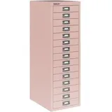 BISLEY MultiDrawer Schubladenschrank 28 x 38 x 86 cm rosa