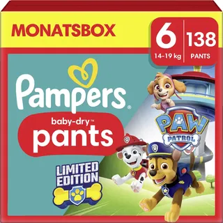 Pampers Baby-Dry Pants Gr.6 Einwegwindel, 14-19kg, 138 Stück