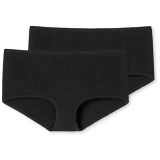 SCHIESSER Shorts 95/5 Organic Cotton in Black | Gr.: 46