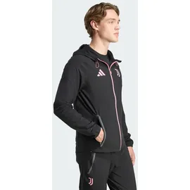 adidas Juventus Turin Tiro 25 Competition Vis Tech Travel Jacke schwarz|rosa L