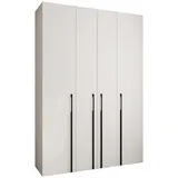 abiks möbel Drehtürenschrank COMO 170 x 245,5 x 50 cm Schwarz/Weiß