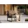 konsimo® Lounge-Sessel TRIBO Polyester 70 x 65 x 60 cm Schwarz/Beige mit Kissen