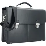 Esquire Oxford Aktentasche Leder 42 cm schwarz