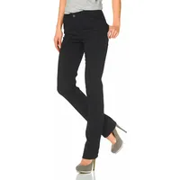 MAC Dream Jeans Straight Fit in schwarzem Black Black-D40