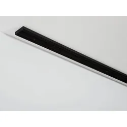 Gardinia Vorhangschienen-Set 1-Lauf oder 2-Lauf, 150 cm, Schwarz, Zubehör-Set, Montage-Set