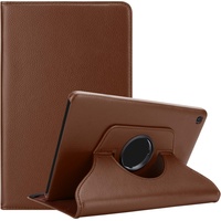Cadorabo Hülle kompatibel mit Samsung Galaxy Tab S5e (10.5 Zoll) Tablethülle ohne Auto Wake Up aus Kunst Leder Flip Klappbare Stoßfeste Cover Hülle für Galaxy Tab S5e (10.5 Zoll) Tasche in Braun