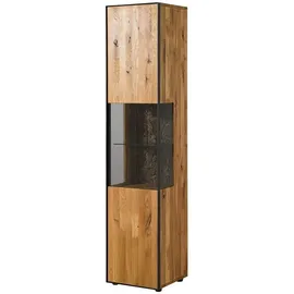 MASSIVMOEBEL24.DE Vitrine STARNBERG 43 x 45 x 200 cm Beige