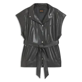Boss Regular Fit Weste mit Viskose-Anteil Modell 'JACARO', Anthrazit, 40,