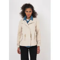 Freshlions Trenchcoat FRESHLIONS "Zelda", Damen, Gr. S, beige, 100% Baumwolle, unifarben, normal, Mäntel, mit stilvollem Reverskragen
