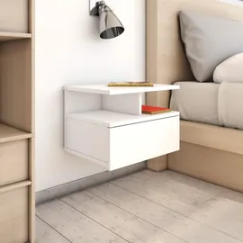 vidaXL Nachtschrank Hängender 40 x 31 x 27 cm Weiß