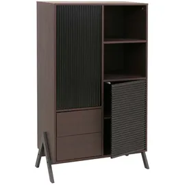 MCW MCW-O40 Hochschrank 79 x 138 x 40 cm Walnuss-Optik