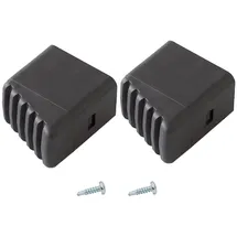 Krause Fußkappen Haushalts-Leiter Schwarz 20 mm x 33 mm