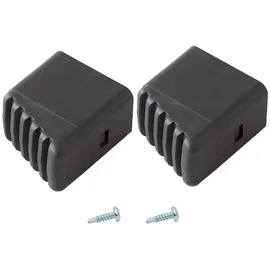 Krause Fußkappen Haushalts-Leiter Schwarz 20 mm x 33 mm