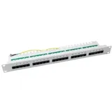 EFB 37588.1 Patch Panel 25 x RJ45 8/4 1HE ISDN, RAL7035, Cat. 3 375881