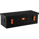 AluBox Werkzeugkiste Riffelblech 60 L Schwarz 82,5x34x25 cm