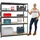 Proregal Schwerlastregal Stahl 150x180x60 cm schwarz Fachlast 200 kg
