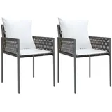 vidaXL Gartenstuhl 54 x 61 x 83 cm braun 2 St.